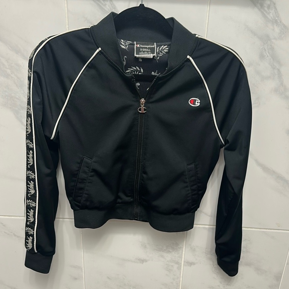 Champion Black and White Track Jacket